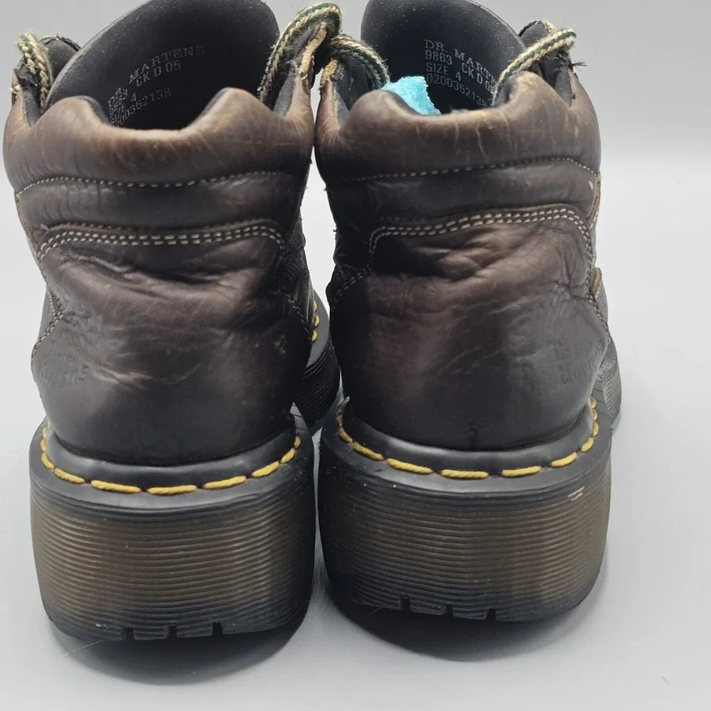 Vintage Dr. Martens Chunky Platform Boots 9863 Mens 4 Women's 5.5 Made England